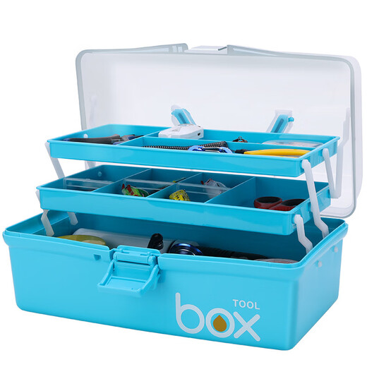 TAB fishing tool box fishing storage box fishing gear box accessories organizing box multi-functional lure box storage box fishing gear storage box two-story large