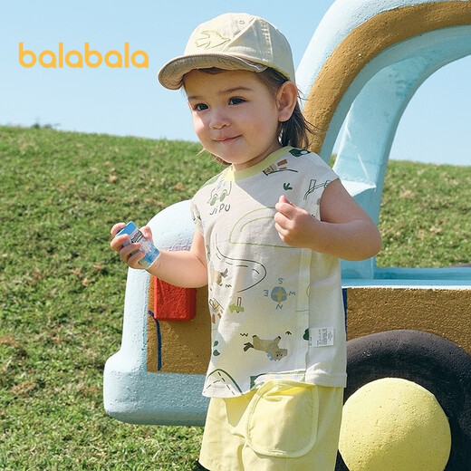 Balabala Baby Vest Baby Top Boy und Mädchen Sommer 2025 Süße und modische Baumwolle bequem und süß 209225122201