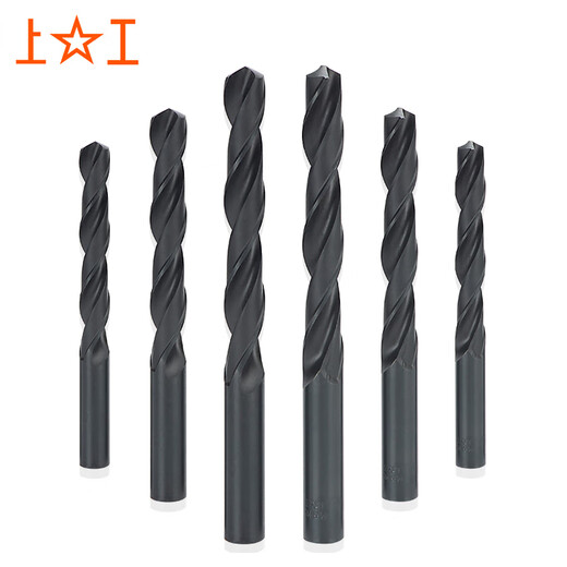Shanggong 10-piece set of stainless steel special straight handle twist drill bits 5.5mm HSS-E cobalt-containing high-speed steel drill bits plum blossom drill bits