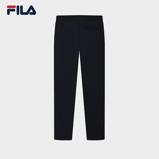 Fila Fila official men's knitted trousers 2025 summer new fashion casual simple basic straight pants men's black-BK L 175/84A/L
