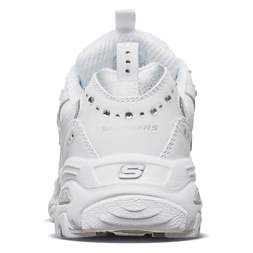 斯凯奇（Skechers）女鞋春秋2025新款小白鞋厚底增高老爹鞋熊猫鞋运动鞋轻便休闲鞋 11979-WSL 37