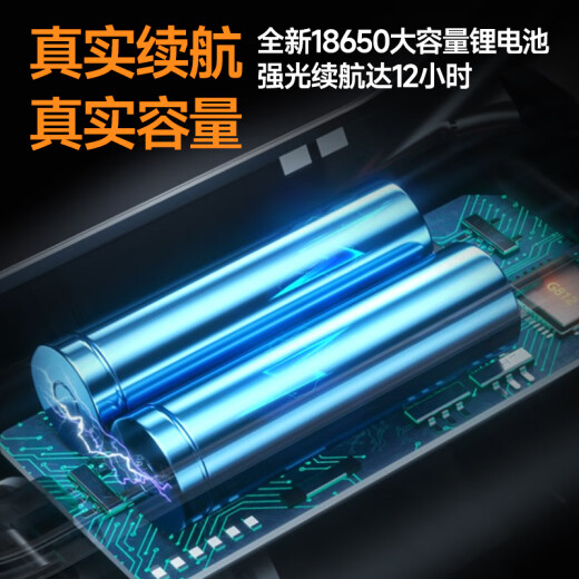 鸿钻HZA强光头灯超长续航亮夜钓赶海头戴式手电筒矿灯远射户外照明大容量 9888-智能电显-4锂电-续航12-24H