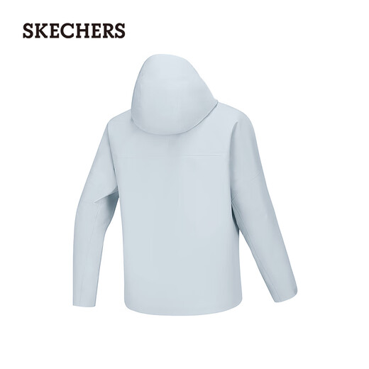 Skechers Men's Jacket Outdoor Sports Comfortable Waterproof Breathable Loose Windproof Warm Jacket Hiking Wear P125M002 Pearl Blue/01MZ S