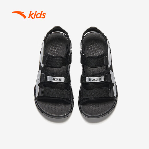 ANTA Children's Sports Sandals for Boys 2025 Summer Breathable Velcro Open-Toe Beach Shoes A12326962I