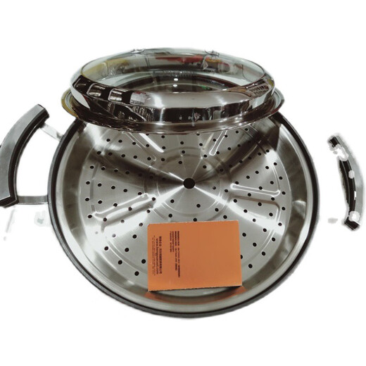 Fengpin Youzuo stew pot anti-spill double-ear iron pot wok cast iron true stainless flat bottom less oil smoke uncoated 32 gift box black 320cm