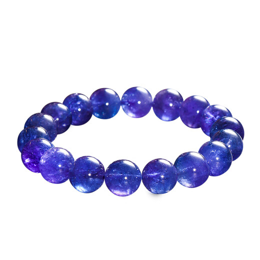 Eternal symbol light luxury natural crystal bracelet collection grade Tanzania old mine jewelry tanzanite ball bead bracelet New Year gift collection grade tanzanite about 9mm