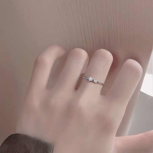 CAMPUSKINGLY Old Phoenix 999 sterling silver bow ring women's niche design 2025 new fashion butterfly ring same style