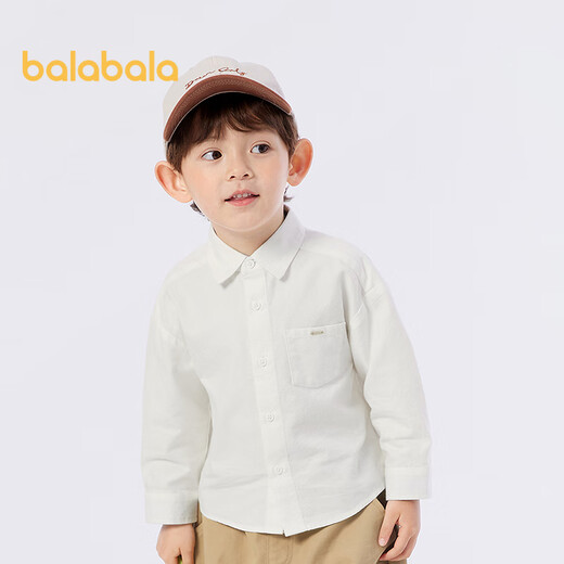 Balabala children's clothing boys long-sleeved shirts children's tops 2025 new spring wear college style versatile 209125102101