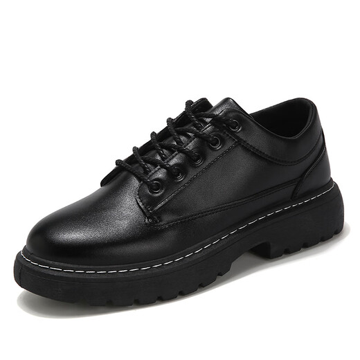 Feili Xidi leather shoes men's shoes Derby business low-top small leather shoes youth casual shoes 880 black single 41