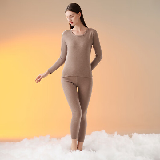 Langsha Thermal Unterwäsche Frauenanzug Entwickler Velvet 24-jährige neue Produkt- und Winter-Neuprodukt sowie Velvet Dicked Cashmere Antibakterielle Herbstkleidung und Herbsthosen