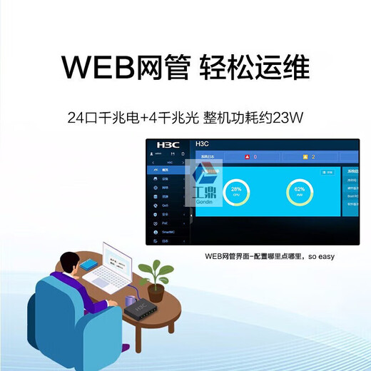 二层网管企业交换机S5008/5016/5024/5048PV5-E S5024PV5-EI-HPWRPOE型号功率3
