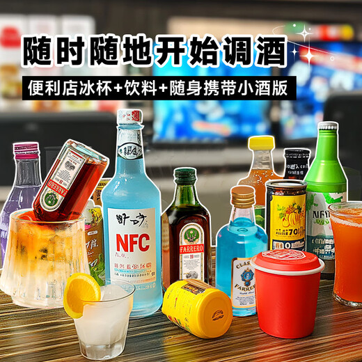 Louis Massini Vodka Rum Whisky Brandy Gin Mixed 50ml Little Wine Edition 50ml 6 botellas Set de camarero