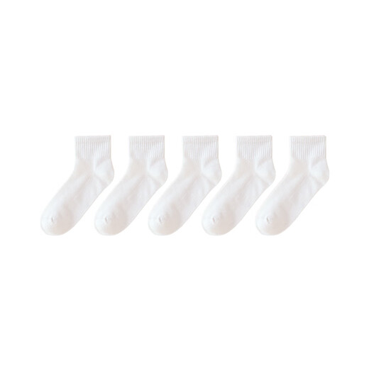 Kinder Socken von roten Bohnen 6-12 Jahre, männliche und weibliche, mittlere und große Kinder 8-12 Jahre alt, Frühling und Sommer 5 Paare atmungsaktiv