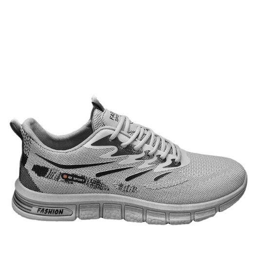 Erke Duck Star Erkek men's shoes for summer breathable new personalized flying mesh thin sports running mesh shoes F6623 beige 39