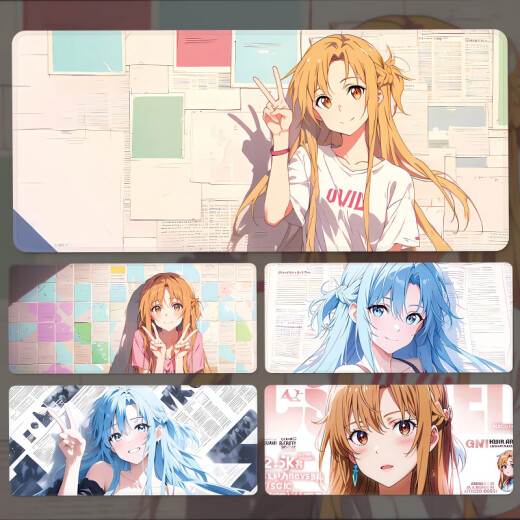 Sword Art Online ASUNA MOUSE PAD MATO MÁS PERSONACIÓN DE COMPUTADOR BODIMENSIÓN BODIMENSIONAL MATA DE TECHA DE COMPUTADORA DE COMPUTADORA DE COMPUTADOR