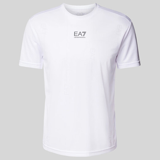 ARMANI/ARMANI EA7 EAGLE MARM MODEBLE Casual Casual Short Sleeve Round Neck T-Shirt 7M000044 AF13754 Cyan U9060 S