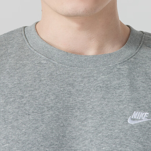耐克（NIKE）运动套装男装 25夏季新款灰色时尚圆领卫衣套头衫束脚长裤 两件套 FN3889/063+FN3802/010 S/165【建议体重90/110斤】