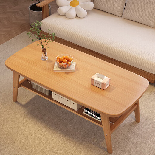 Xiaojiangzi Table Table salon Small Apartment Simple Rental House 2025 Nouvelle table de thé moderne simple Japonais blanc chaud 120