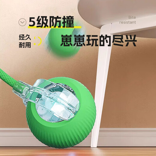 HELLOJOY dog toy bite-resistant ball, automatic dog amusing artifact, self-pleasure and boredom relief pet electric puppy smart elastic dog walking ball