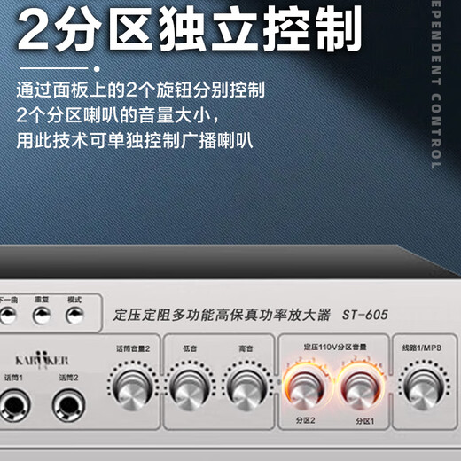 先科（SAST）6英寸吸顶音响套装喇叭定压蓝牙120W功放机公共广播系统吊顶家用门店会议背景组合10W音箱一拖二