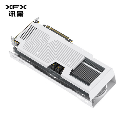 Xunjing (XFX) AMD Radeon RX 9070 XT Snow Wolf 16GB White New E-Sports Design Game Game Learning Desktop Computer Card Independent Graphics Tarjeta