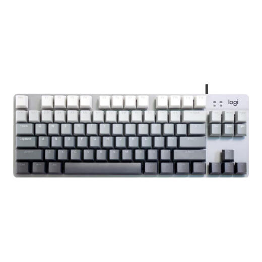 Logitech G502 Hero Gaming Mouse E-Sport Wired Maus K835 Wired Gaming-Tastatur TTC-Achse Körperschlüssel und Maus-Set Home E-Sport-Tastatur K835 Blaue Achse-Extreme Day Grey Key Cap + G502-schwarzer Anti-Slip-Aufkleber