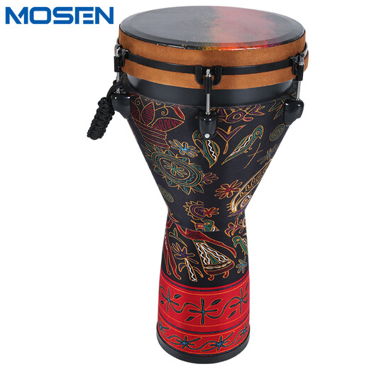 莫森（MOSEN）12英寸专业非洲鼓 碳纤维材料丽江手拍鼓 可调音时尚款 天马行空