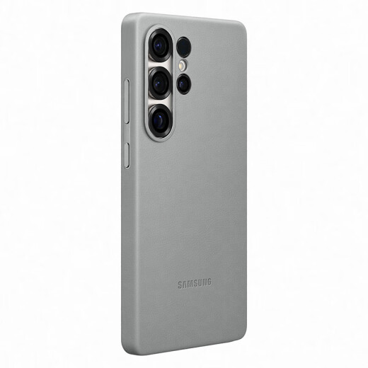三星 Samsung Galaxy S25 Ultra 原装环保生态皮保护壳 手机套 原厂手机壳 多功能保护套 灰色