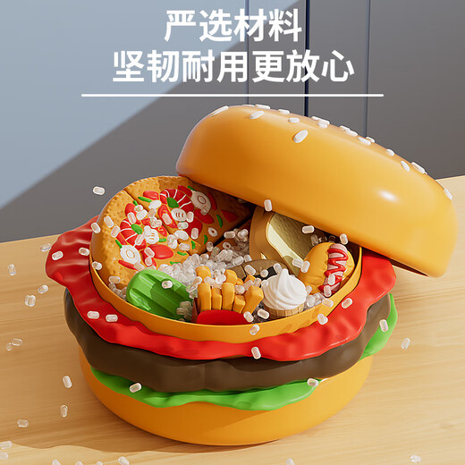 Zuckerreis Big Mac Hamburger gehacktes Spielzeug Puzzle Haus spielen Haus Männer und Frauen 3-6 Jahre altes Kinderurlaubsgeschenk für Kinder