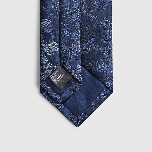 LOPOM男士国风复古锦鲤纹理刺绣结婚新郎伴郎商务正装领带男礼 ENTG049