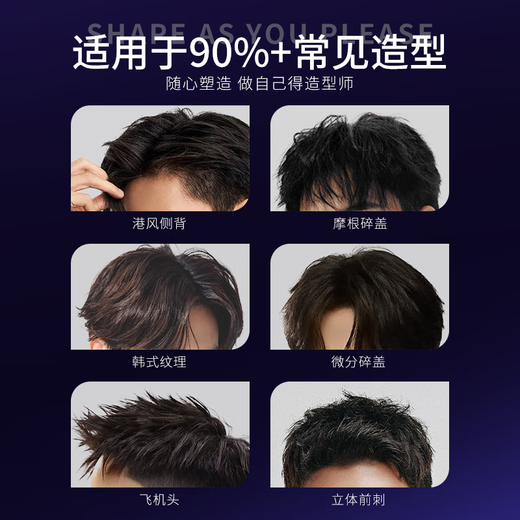 YALOIS foam hair wax elastic spray moisturizing and styling fluffy elastic for men and women 450ml quick-effect styling hair mud 100g*1