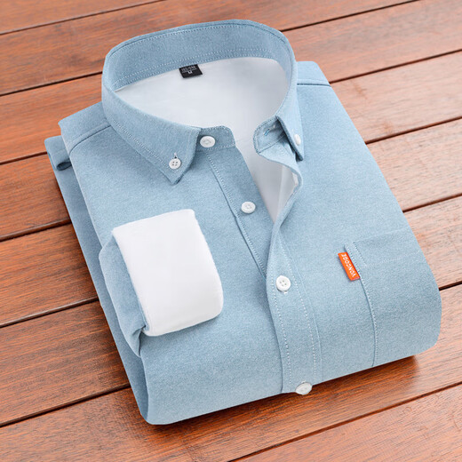 Camel de la región occidental (Vancamel) Coda de algodón puro oxford giratorio Camisa cálida de invierno