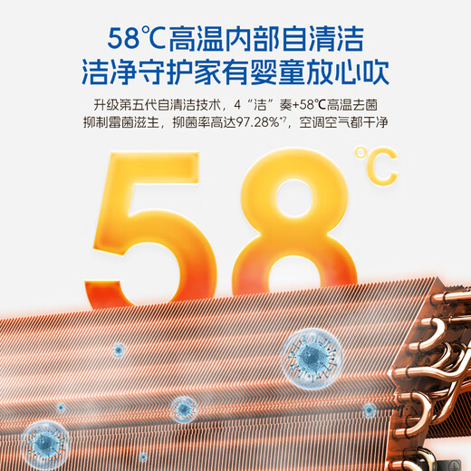 Panasonic air conditioner Yingfeng third generation large 1 horse new level energy efficiency power saving on-hook variable frequency heating and cooling original compressor copper tube sterilization healthy air state subsidy CS-ZY26K410Q