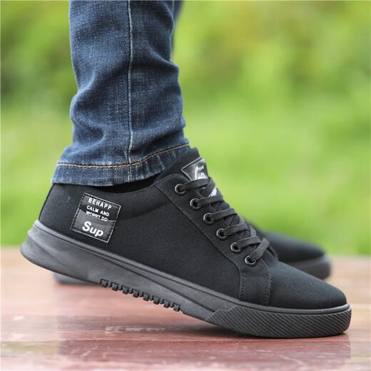 Libellule rouge vieille chaussures de tissu de beijing chaussures masculines 2025 printemps Nouveau toile respirante chaussures sportives et loisirs pour hommes 6636 Gray 40 Code standard