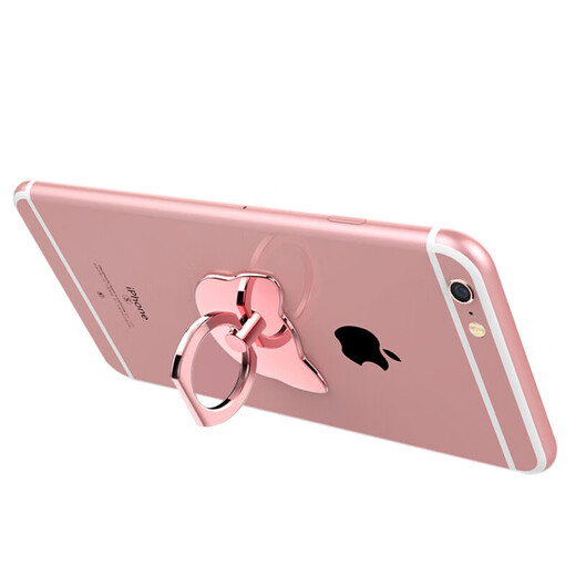 Zhenyikang Handy-Ringschnallenhalter, Tablet-Lazy-Halter, rutschfest, Anti-Verlust, Anti-Fall, leicht und klebrig, fällt nicht ab, Desktop-Halter, ultradünner Zugring auf der Rückseite, dickes, dickes Gold – zufälliger Stil