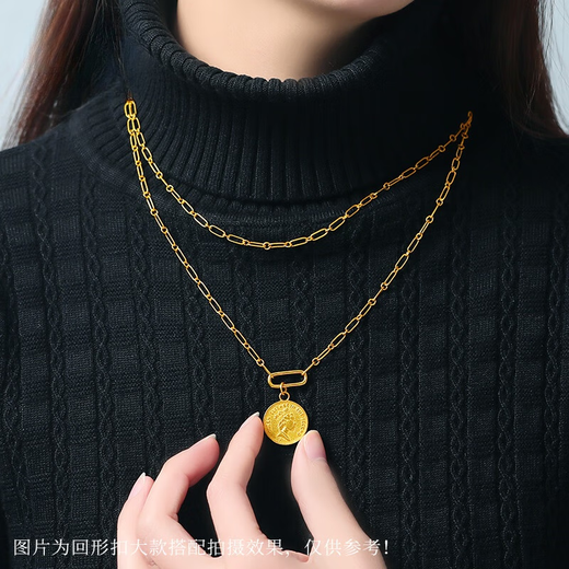 Shiniao 18K gold return buckle bracelet buckle bracelet necklace diy accessories accessories buckle connecting buckle buckle head 18K return buckle large style