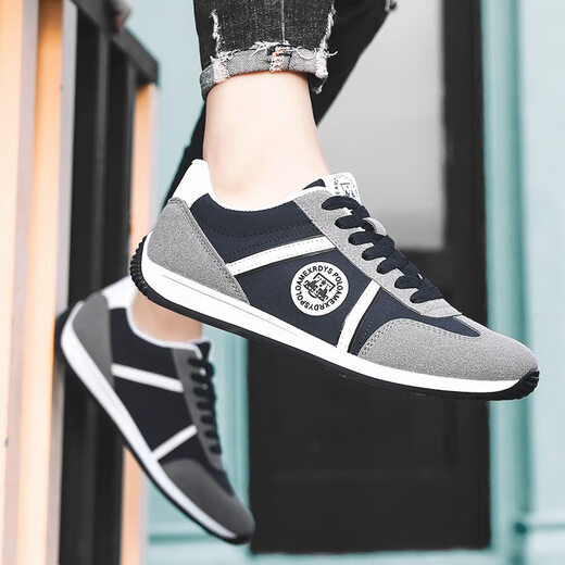 Specht 2025 Neue Sommer -Herrenschuhe atmungsaktuelle lässige Schuhe für einen Fuß Forrest Gump Sport vielseitige flache Schuhe für Männer Weiß [AW9902] 42