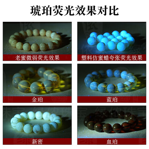 Moyun original ore old beeswax round beads amber chicken fat yellow single beads loose beads 108 Wenwan bracelet mobile phone chain diy accessories diameter about 6mm/single