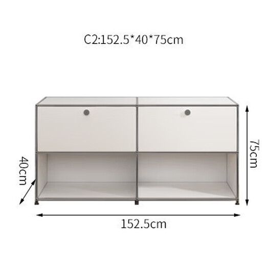 
Customized medieval USM module combination side cabinet stainless steel TV cabinet modern simple ins storage cabinet household use TV cabinet 9227*35*35