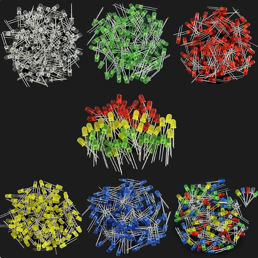 Qidi 5MM light emitting diode LED lamp bead component red hair red 100 pieces