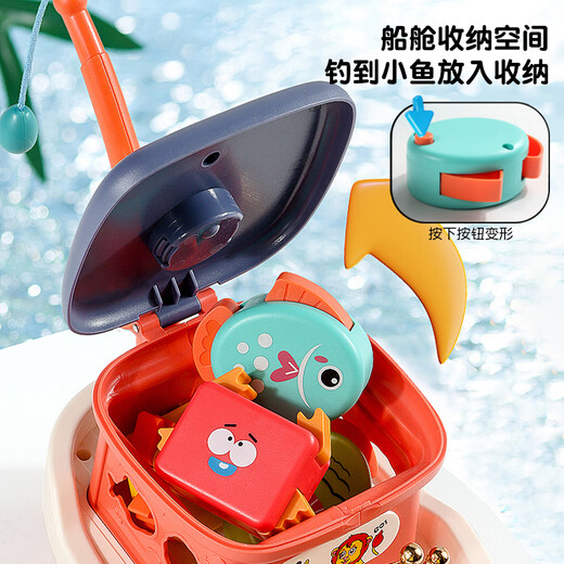 Smart Little Expert Children's Fishing Magnetic Toy Electric Universal Boat Toddler Puzzle 1 to 3 Years Old 6 Female Baby One Year Old Gift Boy Multifunctional Fishing Boat Green 9914C 3 Sections No. 5 + Screwdriver