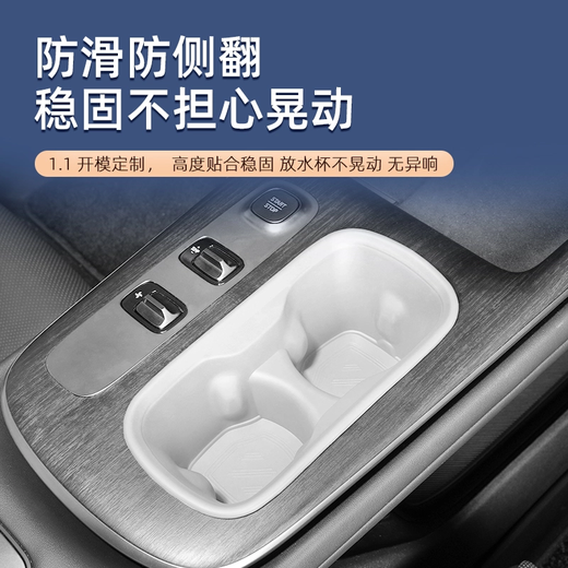 Suitable for Xiaomi SU724 Xiaomi SU7 special silicone pad car interior supplies modified accessories [Misty purple] Silicone 10-piece set