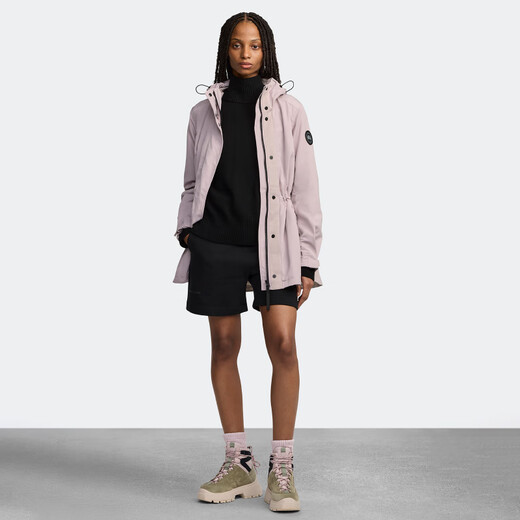 Canada Goose Minden Women's Black Label Jacket Big Goose Outdoor Windbreaker Jacket 2423LB 856 Soft Pink S