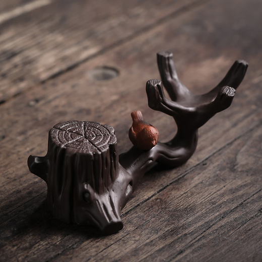 An Junsheng wholesale Xishangmeibiao purple sand tea pet ornaments cover tea drain holder filter base Kung Fu tea set tea ceremony spare parts standard orange Xishangmeibiao-Zhu Ni