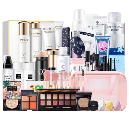 Lamela Cosmetics Set Complete Makeup Set Gift Box for Beginners Female Students Beginners Beginners Complete Set of Concealer Makeup 80 Piece Set High Quality Low Price
