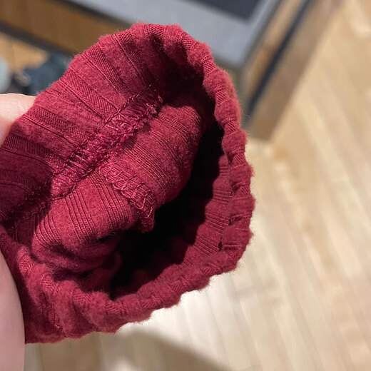 耐克（NIKE）外套女装春秋款V领修身鱼骨收腰运动服长T恤上衣 HV8459-677暗红 M