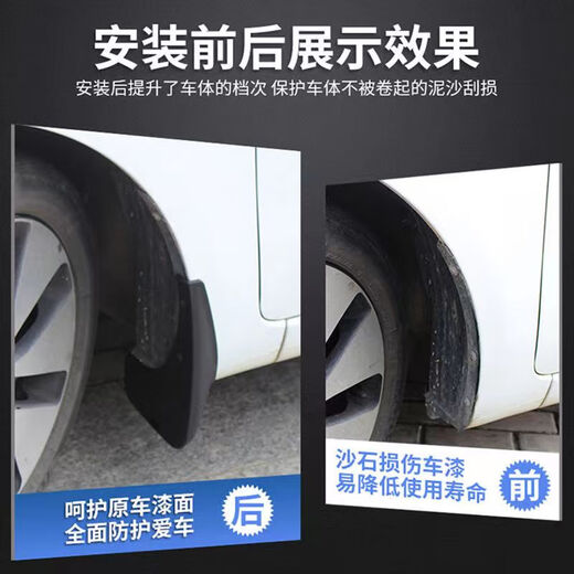 Yusenyi es adecuado para BMW X1 Fender 12 años 141618202223 Nuevo X1 de cuero especial de engranaje de rueda delantera y trasera de automóviles. Antes de 2015 BMW X1 Anti-Freeze Four Pieces