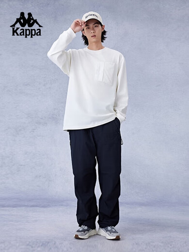 Kappa (Kappa) Back-to-Back-Hosen-Hosen lässig Sportarten 24 neue Stile komfortabler Frühlings- und Herbst-Anti-Ultraviolett-Hosen KPCGCAY02 STAR Black-9902 S