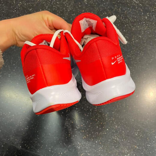 Nike (Nike) men's shoes 2025 summer new Quest 5 flying line shock-absorbing and breathable lightweight casual running shoes DA1105-100 white and red breathable model/Quest 4 42.5