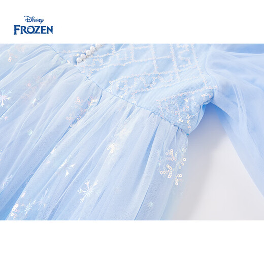 Disney Elsa Girls Princess Dress Dress Girls Autumn Clothing Autumn 2025 New New Product Birthday New Year's Day Dress Dress